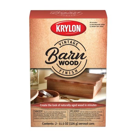 KRYLON 11.5 oz Vintage Finish Barn Wood Paint Kit; Pack of 2 1915321